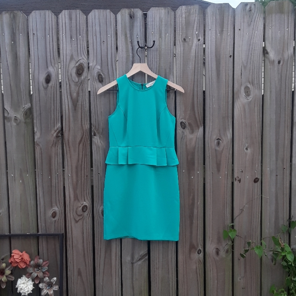 Ann Taylor Turquoise Sleeveless Dress - Size 2P